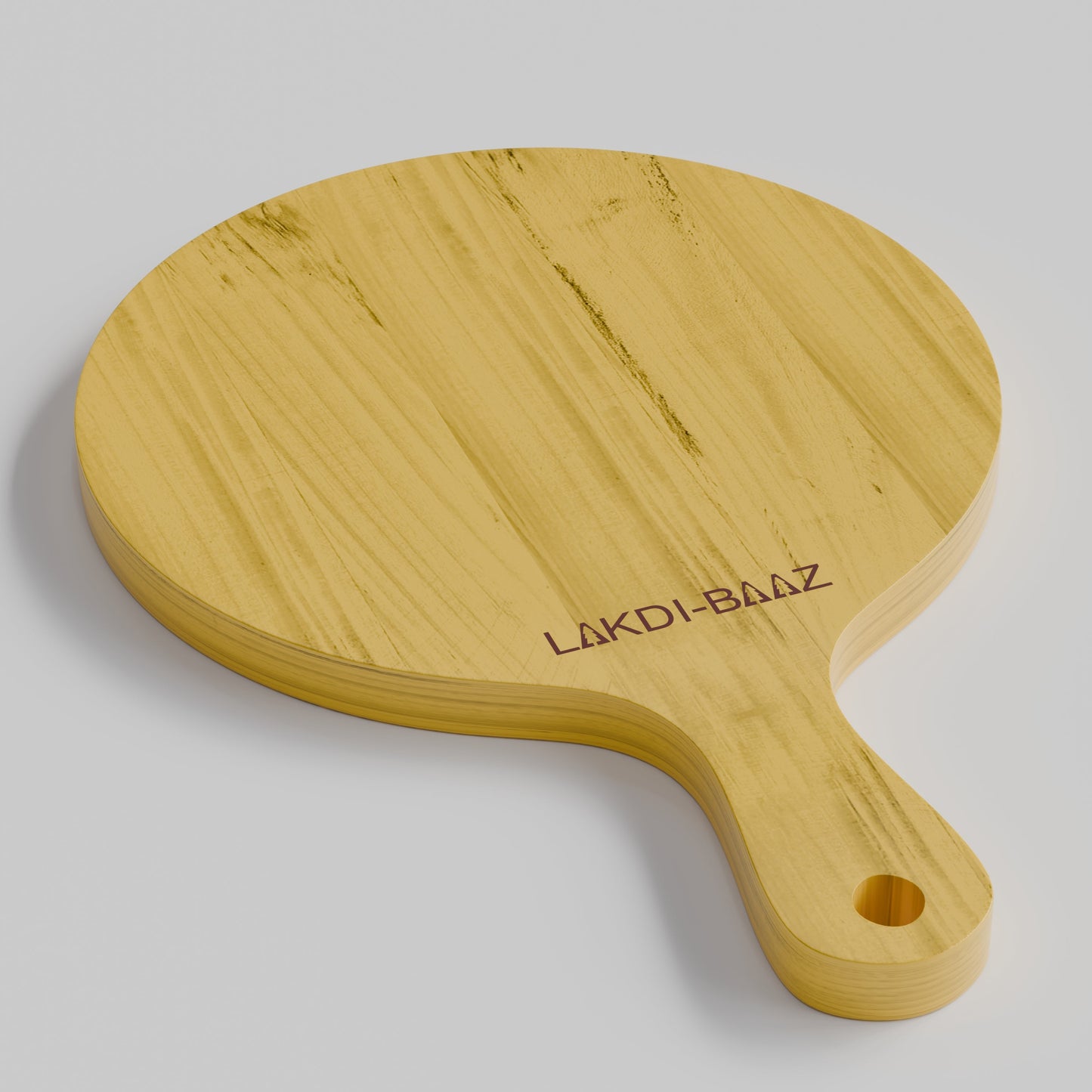 BuyLakdi-Baaz| Premium Wooden Platter Round Cutting Board Serving Board Wood Chopping Board Made from Light weight Solid Wood