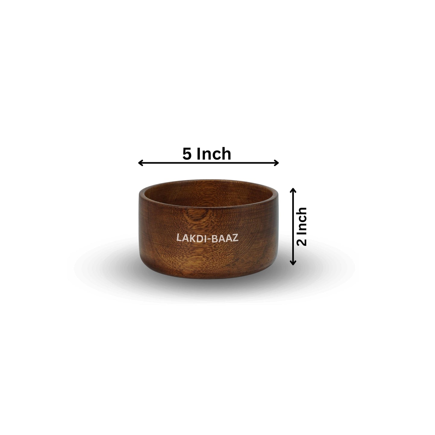 Buy Natural Non Toxic Wooden Bowl for Salad Made From Neem Wood No Color Used 500ml 5Inch/12.5cm Teak