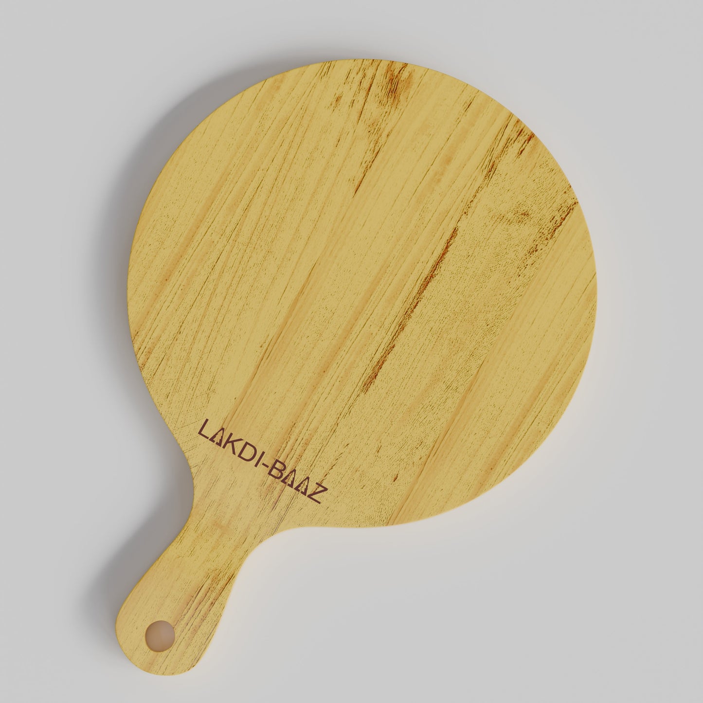 Buy Lakdi-Baaz| Premium Wooden Platter Round Cutting Board Serving Board  Chopping Board Made from Light weight Solid Wood