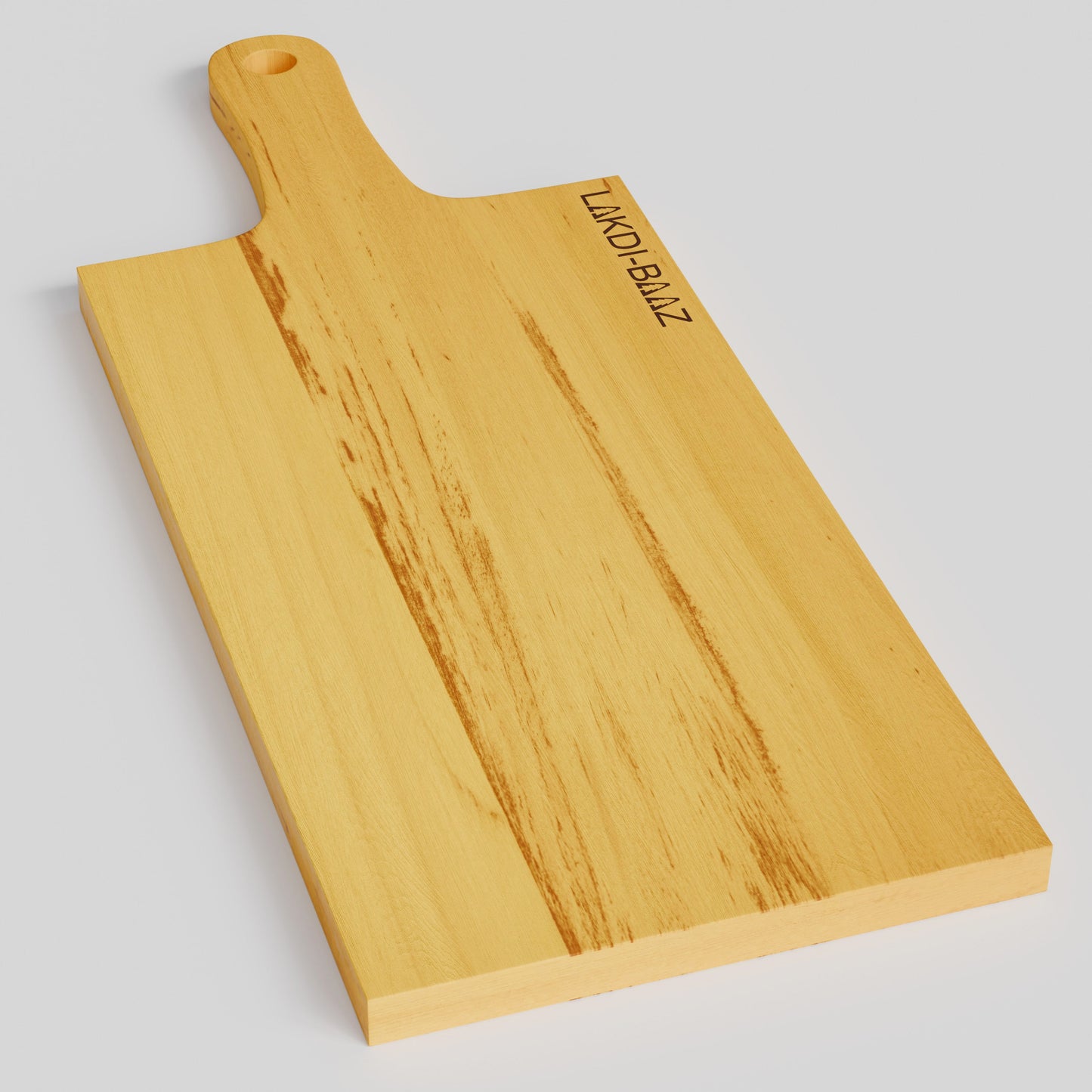 Buy Lakdi-Baaz| Premium Wooden Platter Square Cutting Board made from Light weight Solid Wood Serving Board  Chopping Board