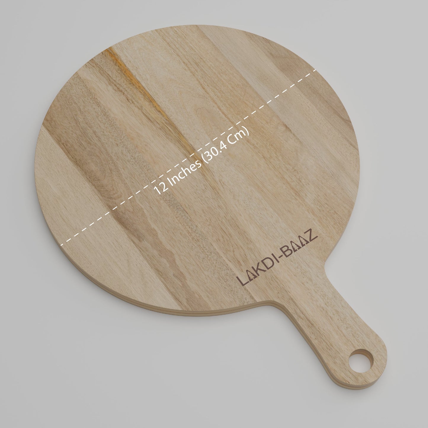 Buy Lakdi Baaz | Large Mango Wood Round Chopping Board Mango ? Premium Chopper Boards/Cut Board/Serving Board for Cooking