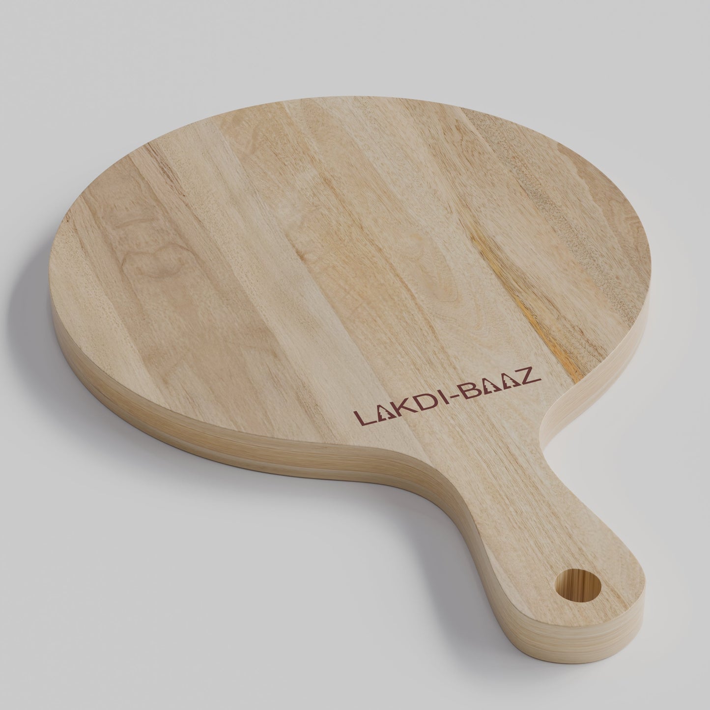 Buy Lakdi Baaz | Premium Small Mango Wood Round Chopping Board Mango ? Compact Chopper Boards/Cut Board/Serving Board for Kitchen Use