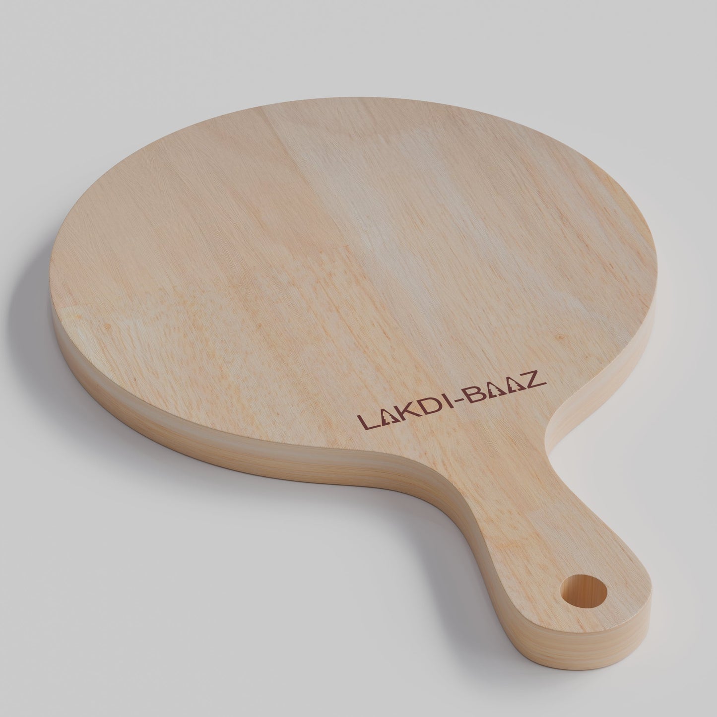 Buy Lakdi Baaz | Small Rubber Wood Round Chopping Board Rubber – Compact Chopper Boards/Cut Board/Serving Board for Kitchen Use