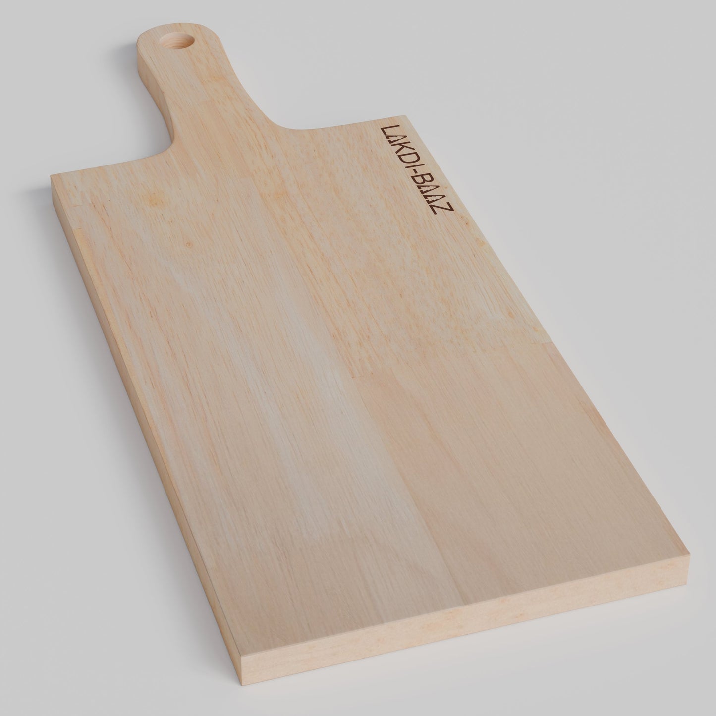 Buy Lakdi Baaz | Rubber Wood Square Chopping Board Rubber – Solid Wood Chopper Boards/Cut Board/Serving Board for Kitchens