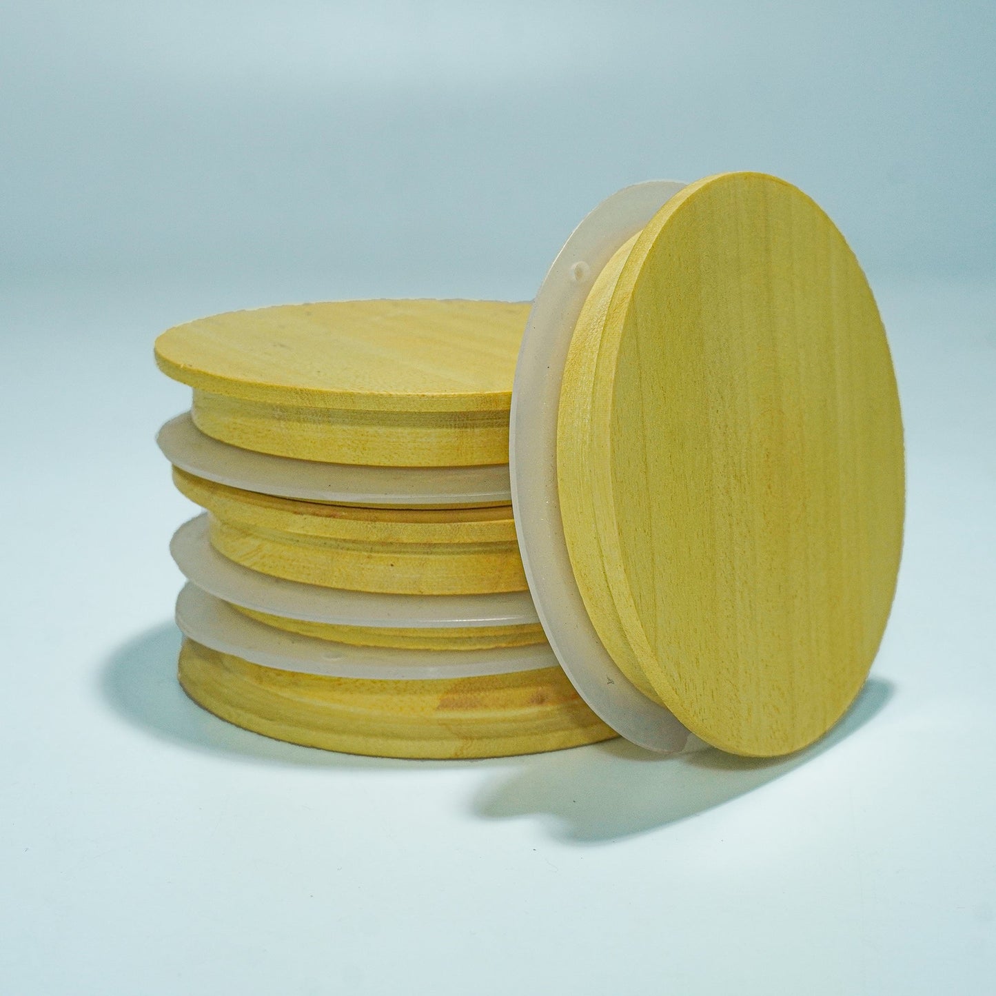 Buy Lakdi Baaz | Wood Lid for Glass Container Jar Airtight Seal Caps Wooden Lids for tumbler jar for Kitchen Storage