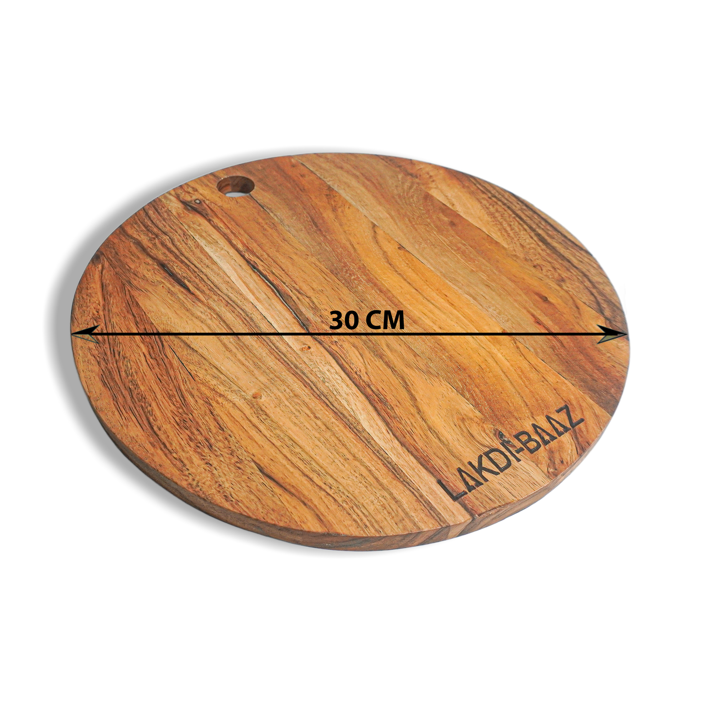 Buy Lakdi Baaz | Wooden Round Cutting Board  made from Natural Neem Wood