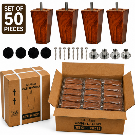 LakdiBaaz Wooden Sofa Legs - SF6T-3Inch