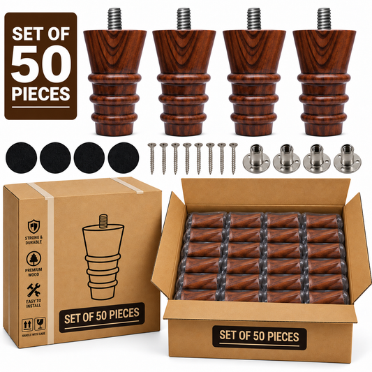 LakdiBaaz Wooden Sofa Legs - SF3MT-3Inch