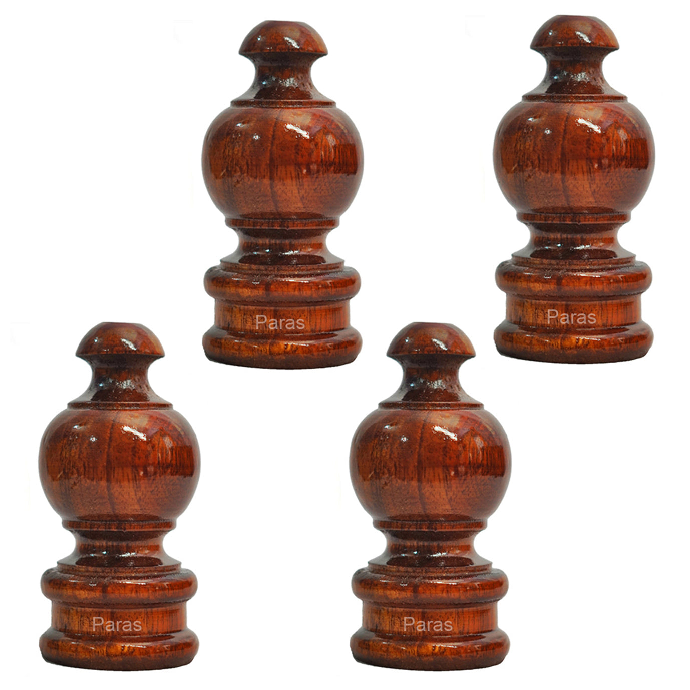 Buy Paras Wooden Curtain Finials