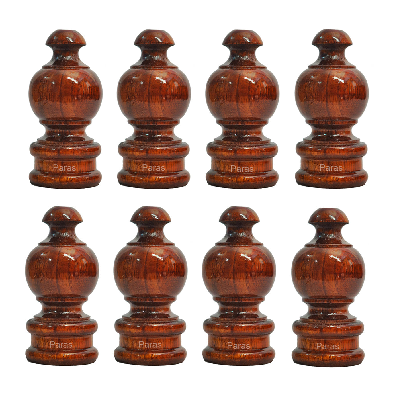 Buy Paras Wooden Curtain Finials