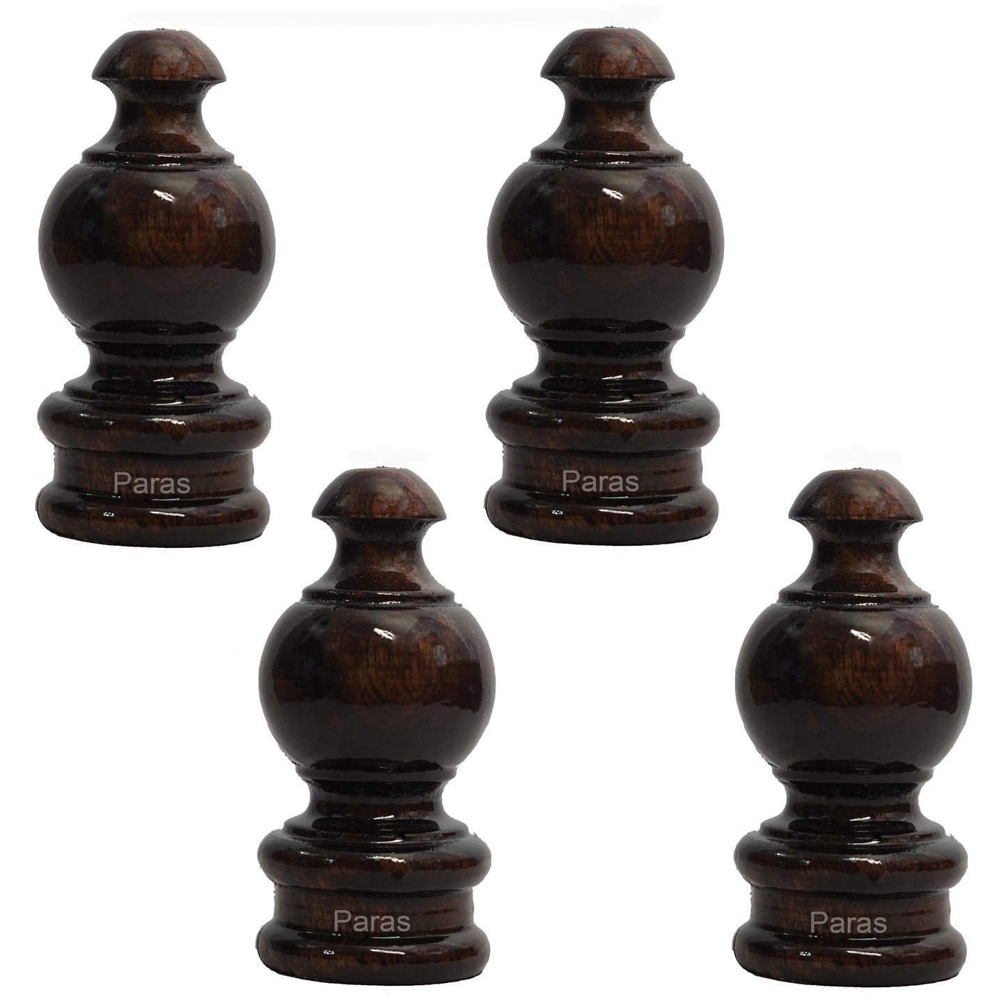 Buy Paras Wooden Curtain Finials