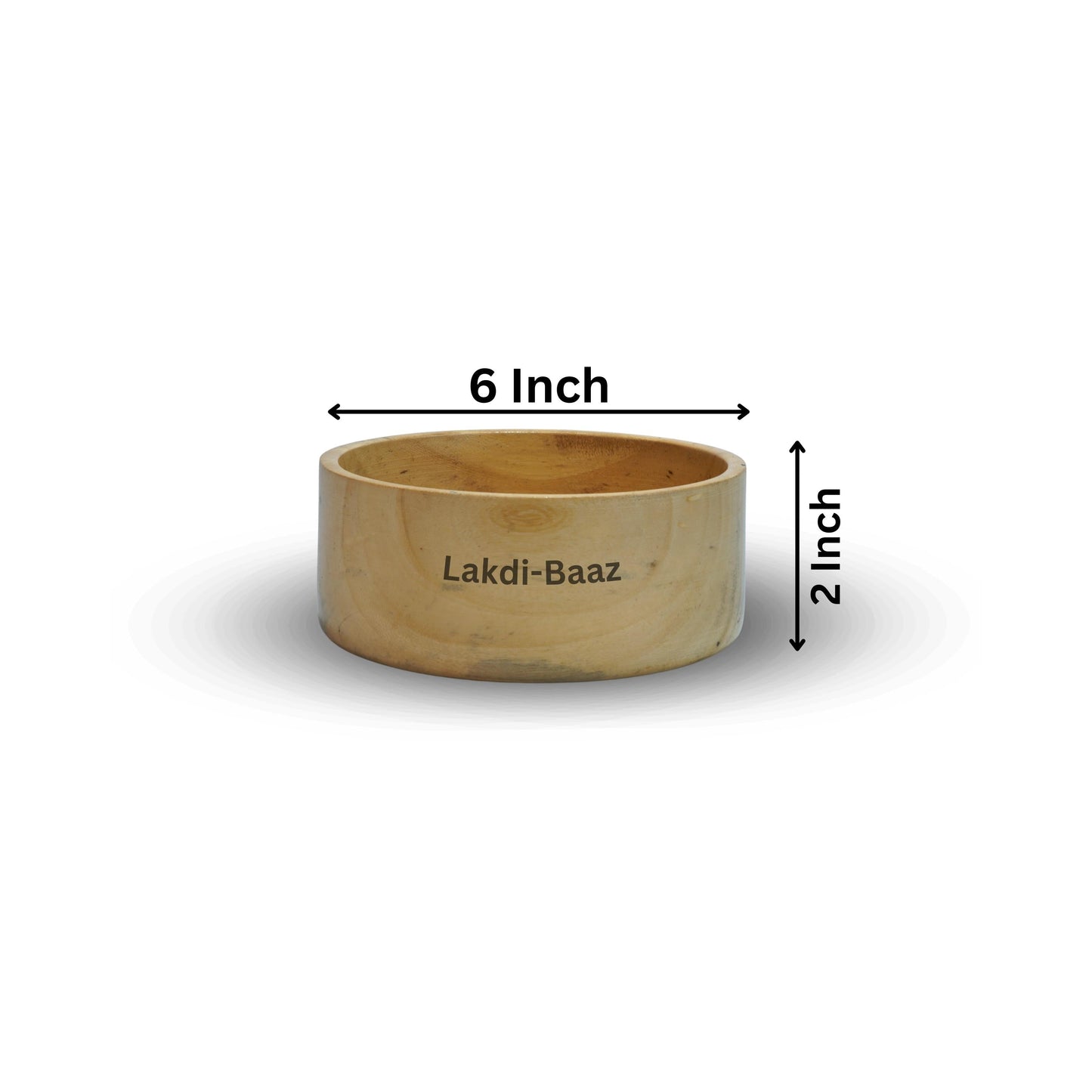 Buy Natural Non Toxic Wooden Bowl for Salad Made From Neem Wood No Color Used 600ml 6Inch/15cm Natural