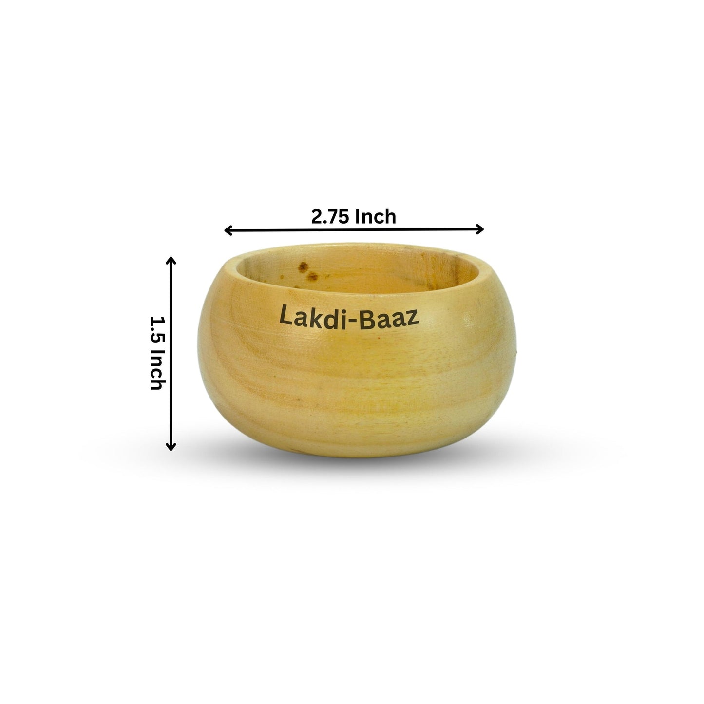 Buy Natural Non Toxic Wooden Bowl Snack Serving Bowl Made From Neem Wood No Color Used 1PC Natural