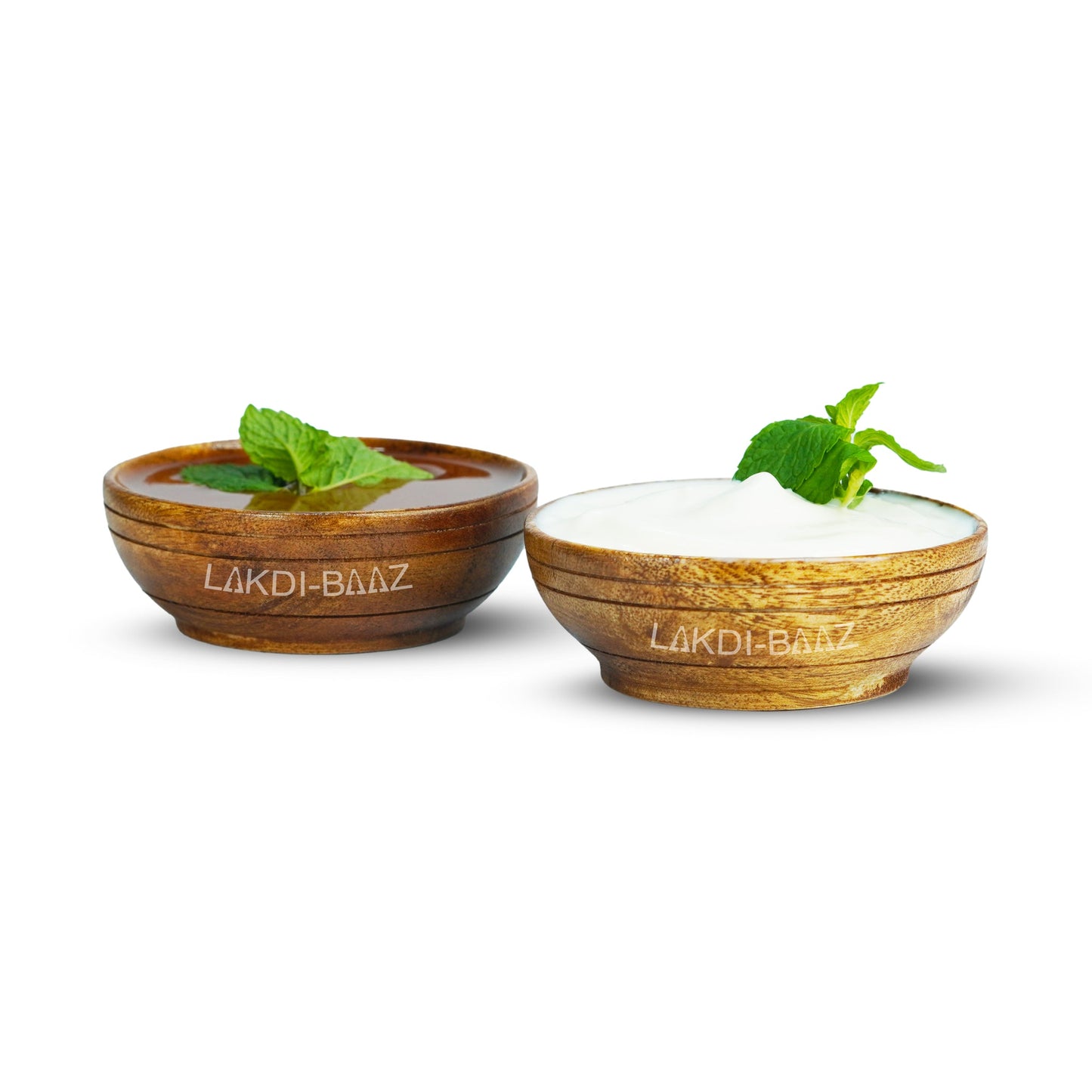 Buy Natural Non Toxic Wooden Bowl Snack Serving Bowl Made From Neem Wood No Color Used 6 PC Natural