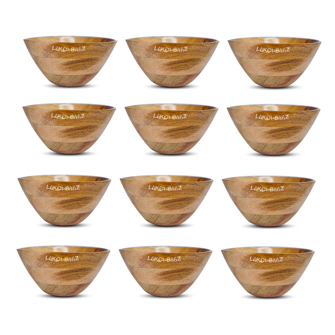 Buy Natural Non Toxic Wooden Bowl Snack Serving Bowl Made From Neem Wood No Color Used 1PC Natural