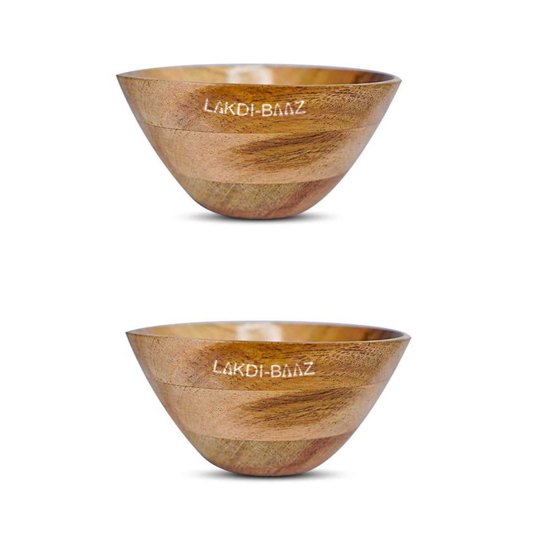 Buy Natural Non Toxic Wooden Bowl Snack Serving Bowl Made From Neem Wood No Color Used 1PC Natural