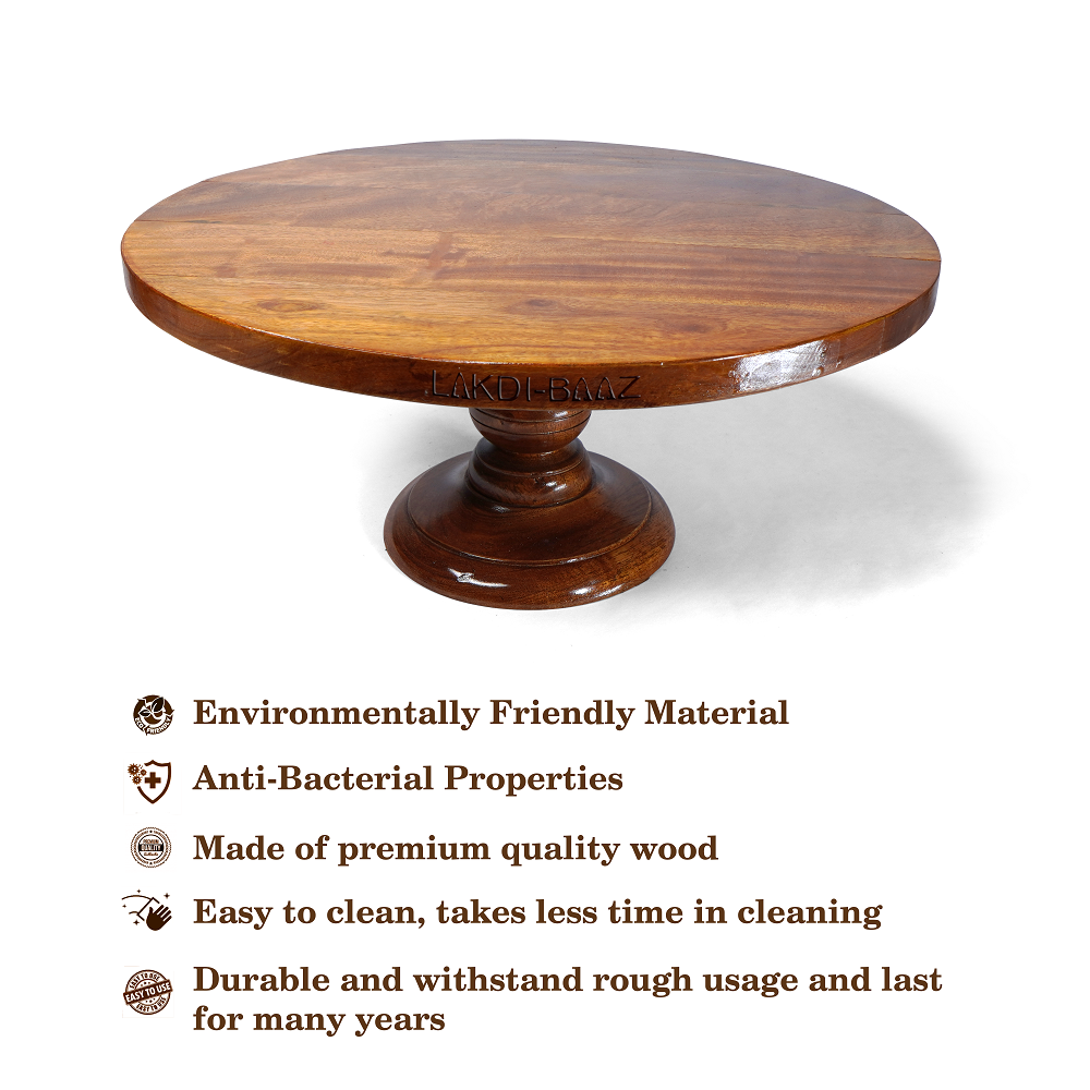 Buy Lakdi-Baaz| Premium Wooden Cake Stand