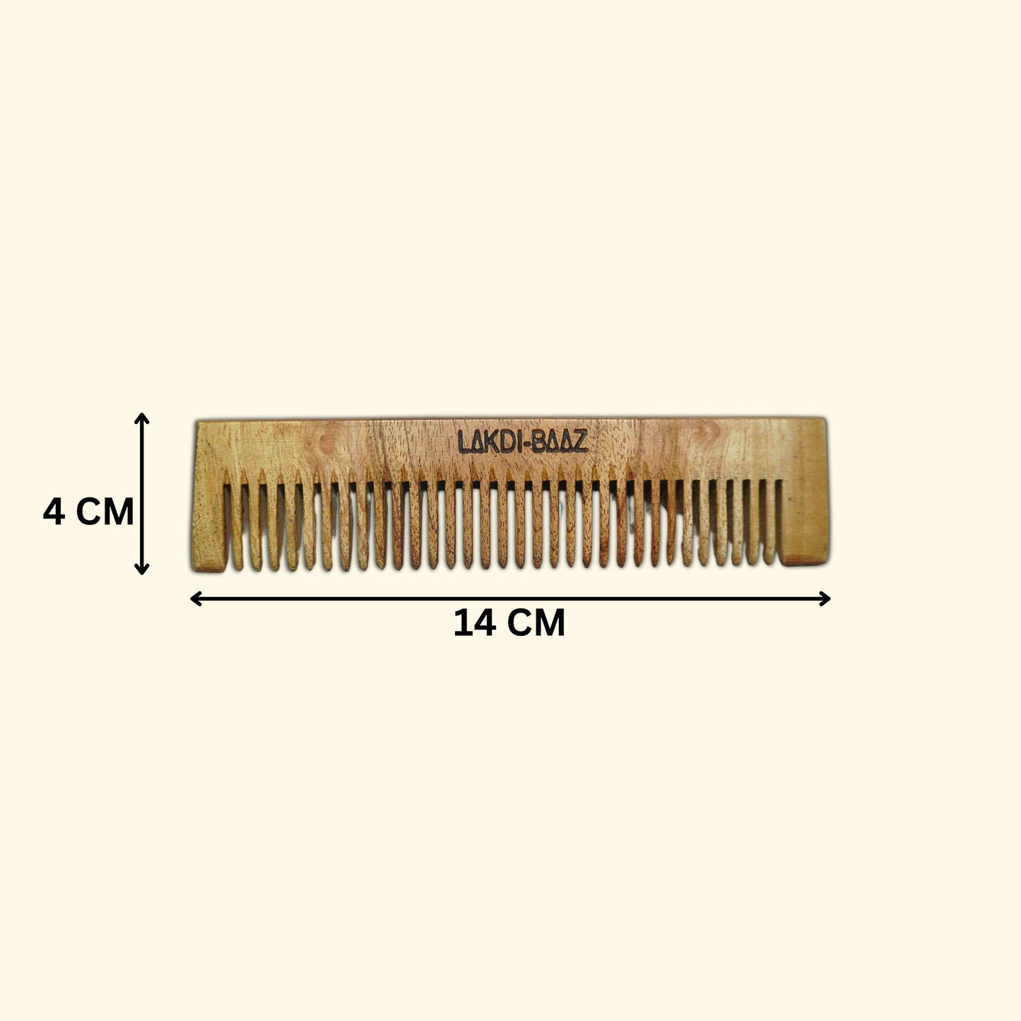 Buy Lakdi-Baaz | Neem Wood Comb for Hair Growth Wooden Pocket Comb Kangha For man and woman