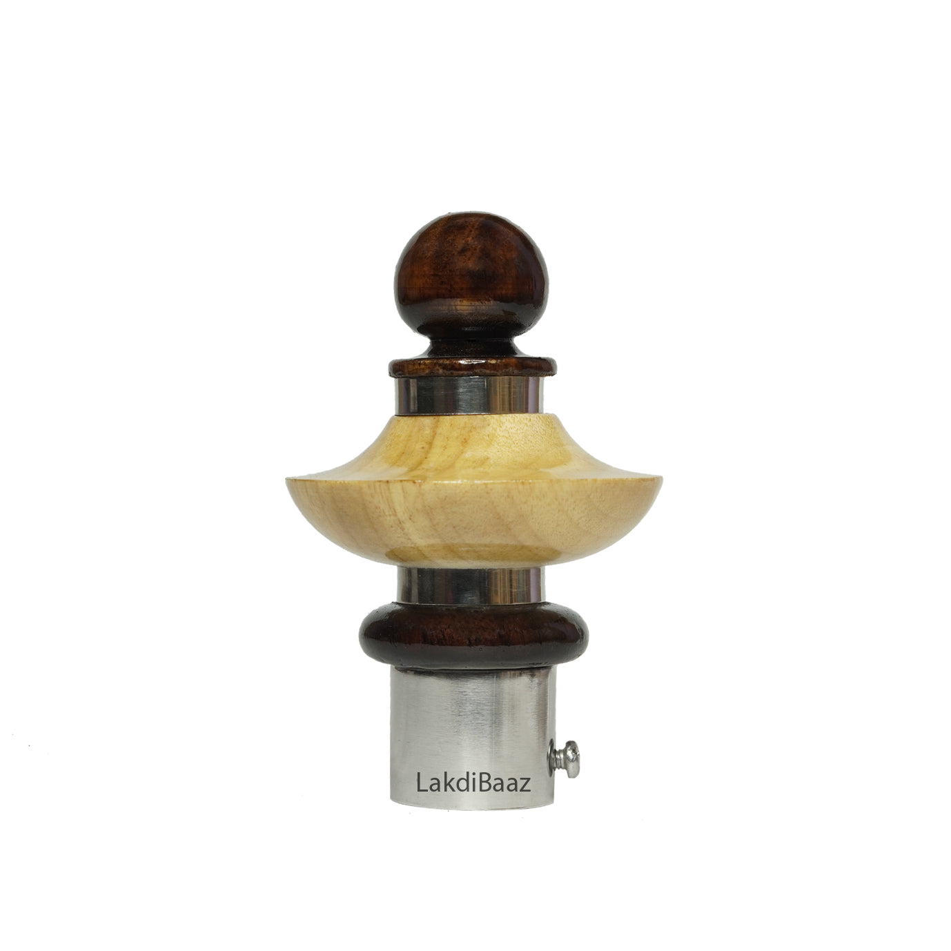 Buy Paras Wooden Curtain Finials with Bracket