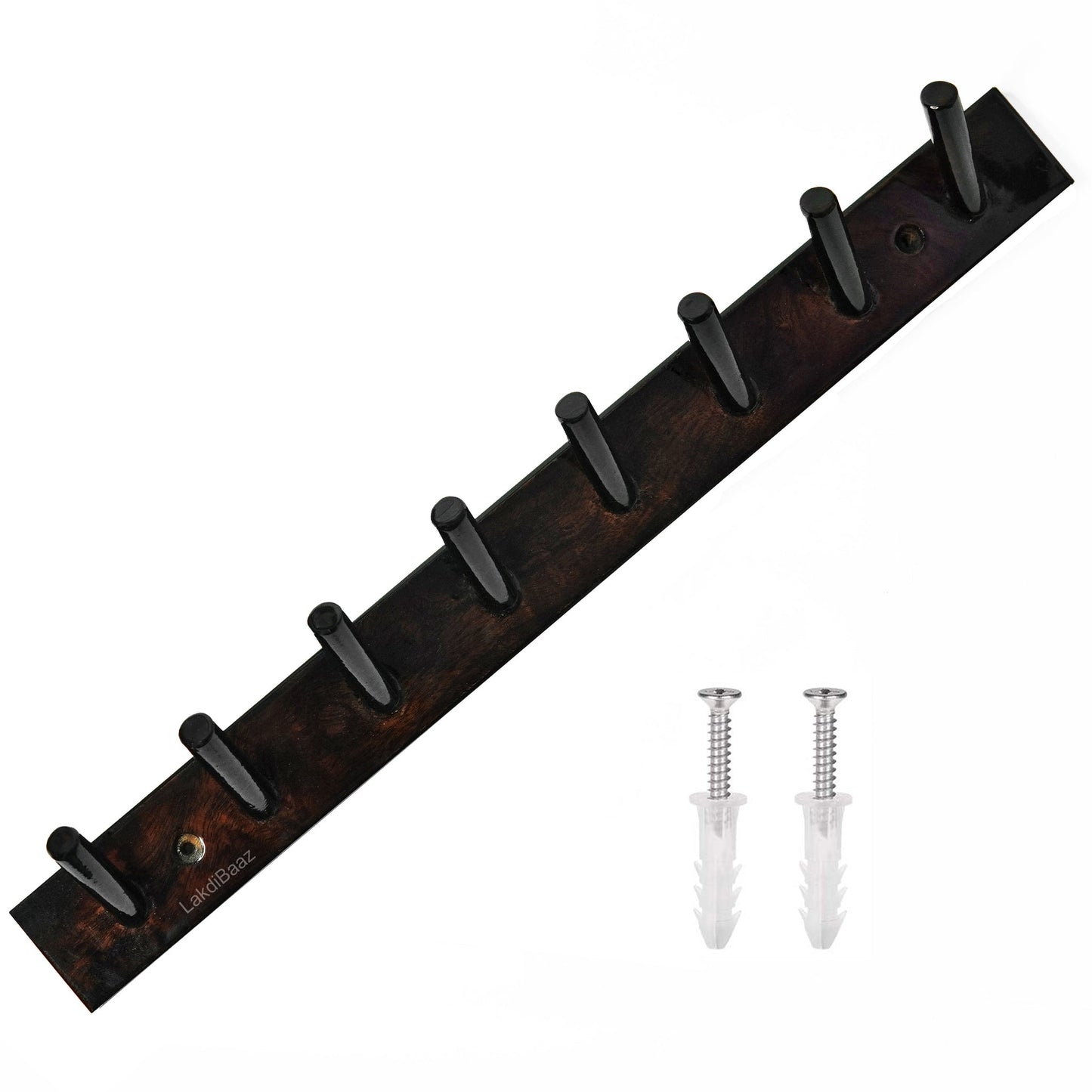 Buy Lakdi Baaz | Luxury Wooden Wall Hook Coat Hanger 8 point (1 Pc)