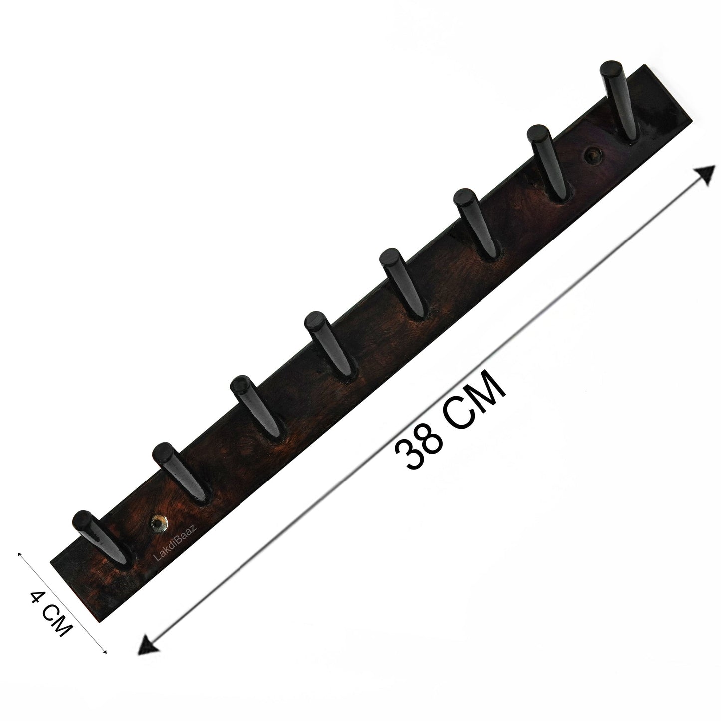 Buy Lakdi Baaz | Luxury Wooden Wall Hook Coat Hanger 8 point (1 Pc)