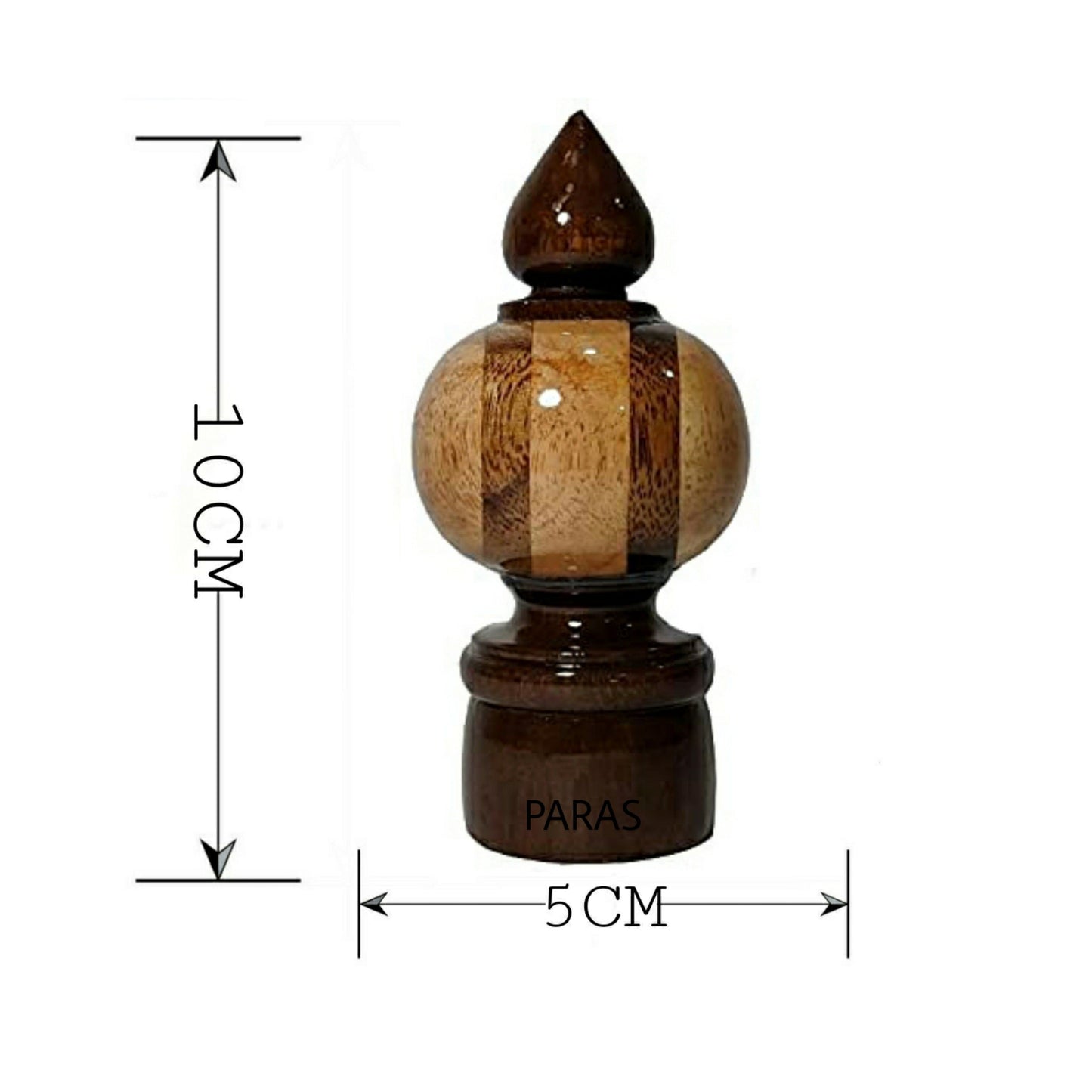 Buy paras Wooden Curtain Finials