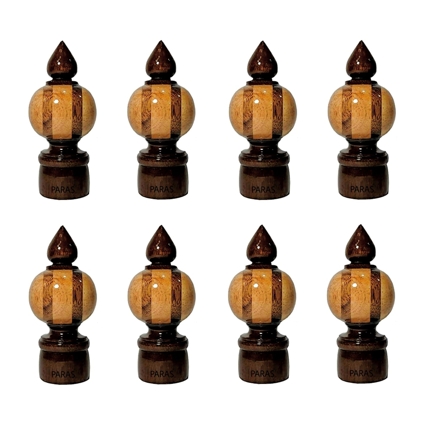 Buy paras Wooden Curtain Finials