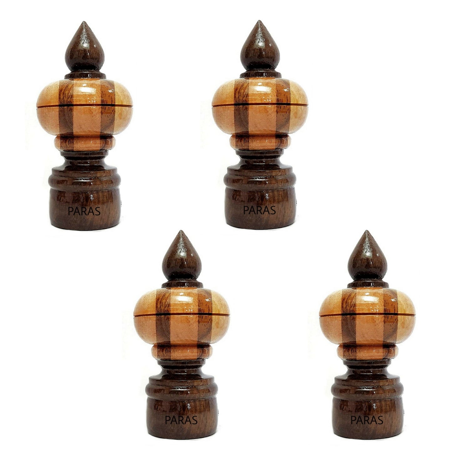 Buy Paras Wooden Curtain Finials