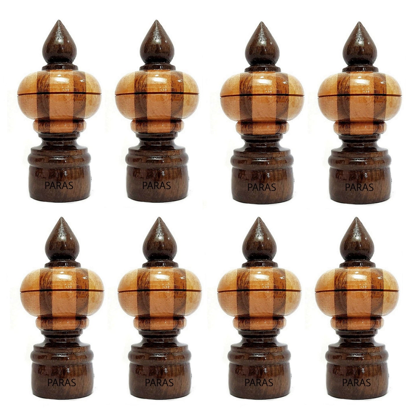 Buy Paras Wooden Curtain Finials