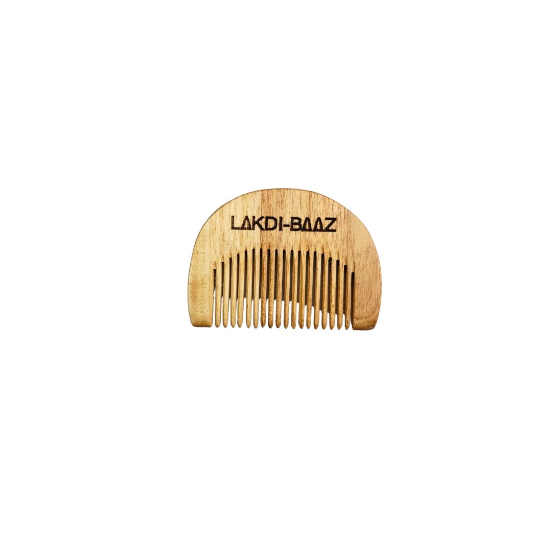 Buy Lakdi-Baaz |Neem Wood Comb for beard Hair Growth Wooden Comb Kangi For man