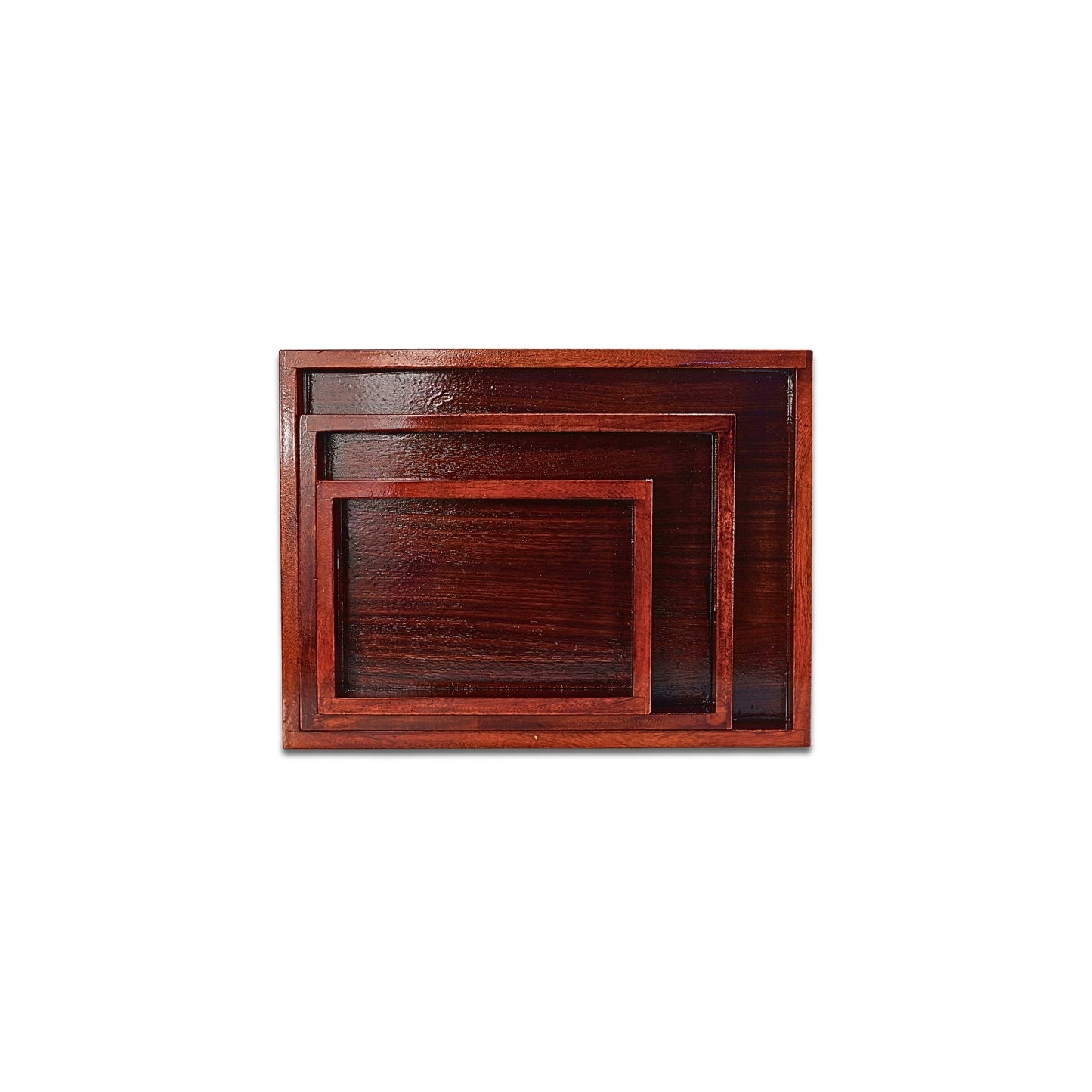 Buy Lakdi-Baaz| Premium Wooden Serving Tray Combo Teak