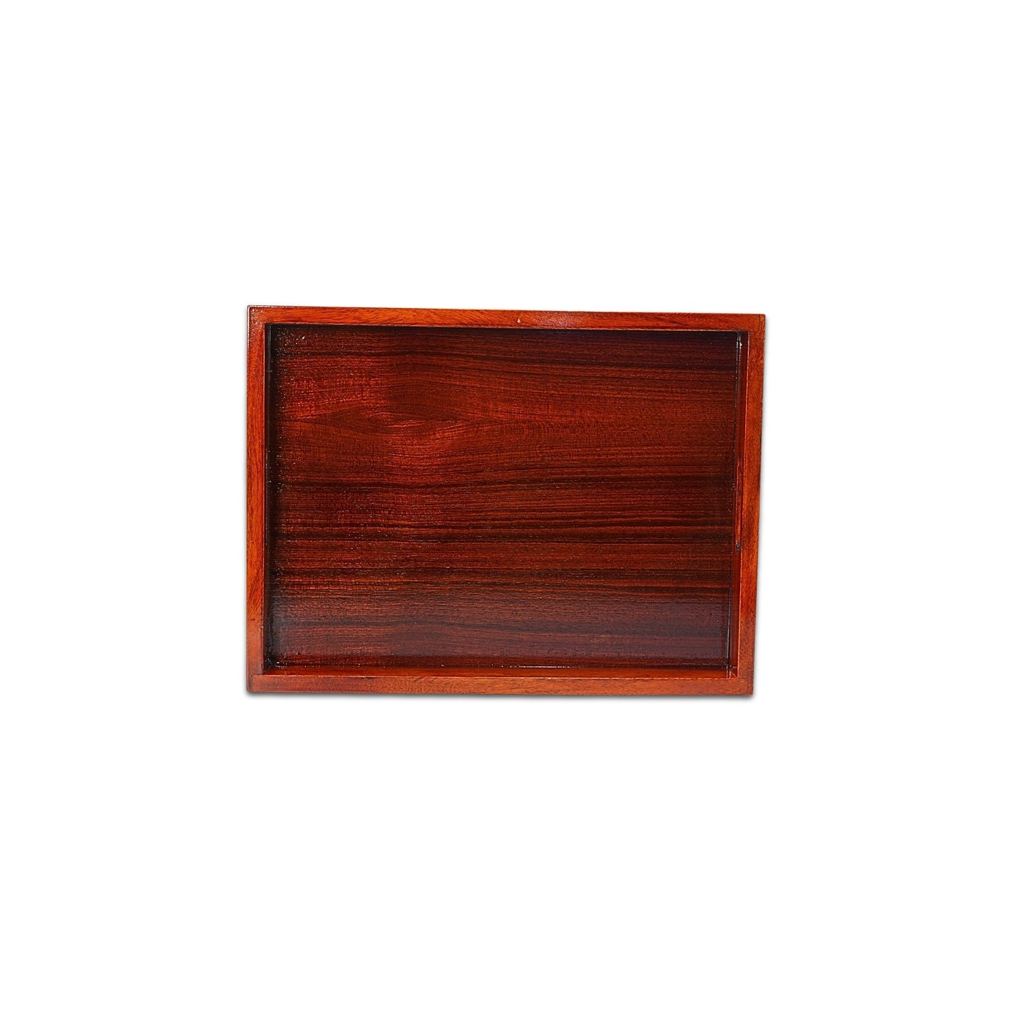 Buy Lakdi-Baaz| Premium Wooden Serving Tray Large Teak(16 X 12 Inch)