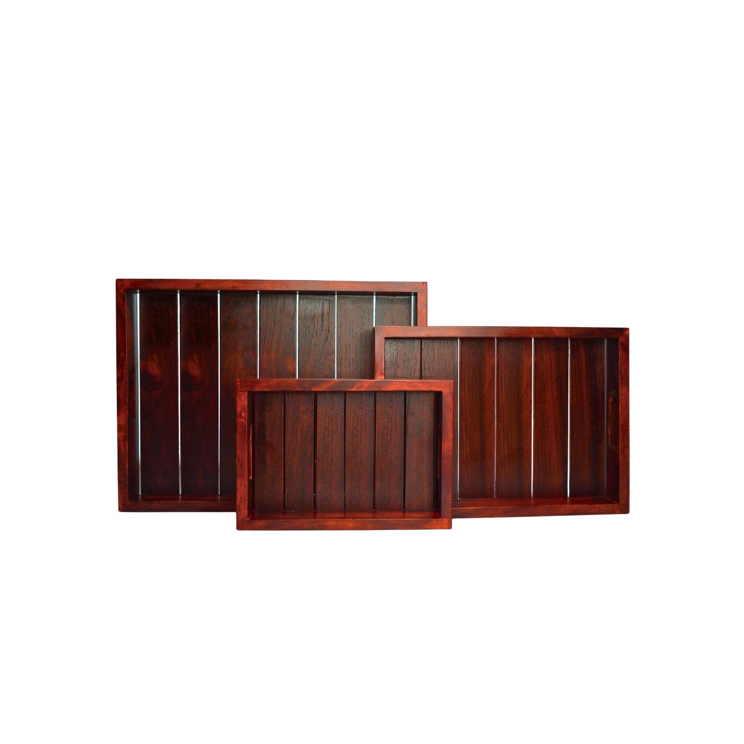 Buy Lakdi-Baaz| Premium Wooden Serving Tray Combo Teak