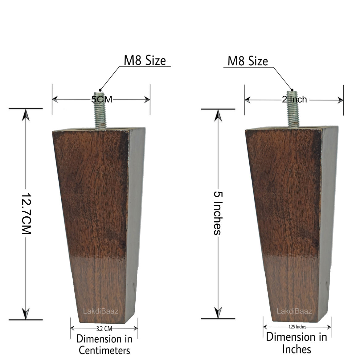 Buy Wooden Square Leg for Sofa and Furniture