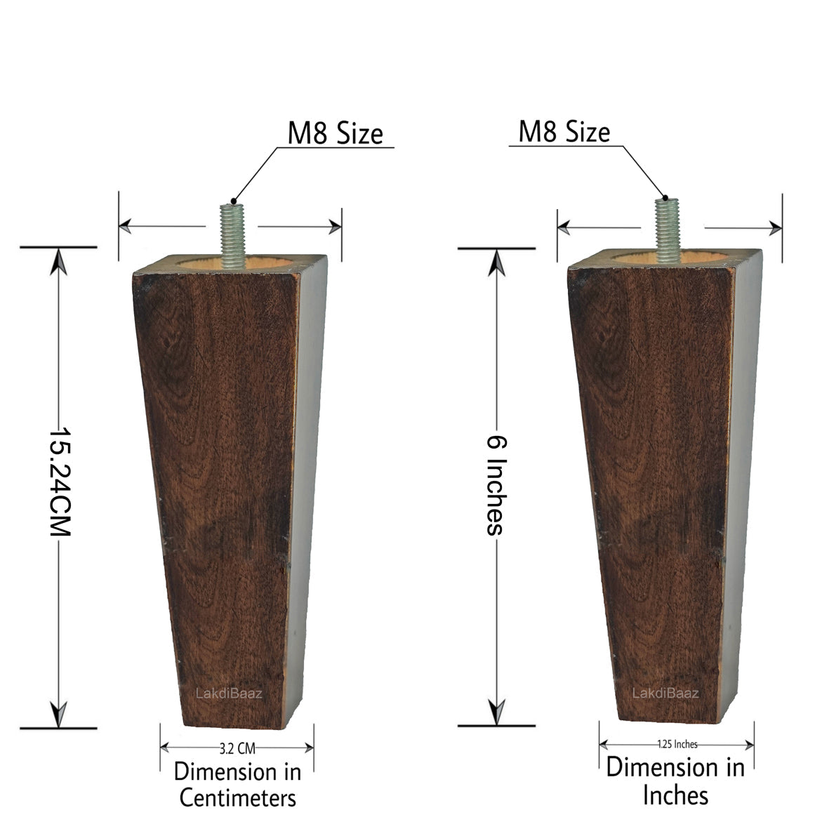 Buy Wooden Square Leg for Sofa and Furniture